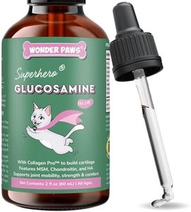 Premium Liquid Glucosamine for Cats – with Collagen, Glucosamine, Chondroitin, MSM, Taurine & Hyaluronic Acid – Cat Joint Support, Mobility & Flexibility - Hip & Joint Cat Supplement – 2oz