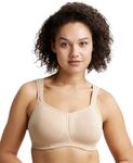 Jockey FE78 Women's Wirefree Padded Super Combed Cotton Elastane Stretch Full Coverage Plus Size Bra with Broad Wings_Light Skin_36D