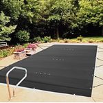 VEVOR Pool Safety Cover, 11.5x16 ft In-ground Pool Cover, Black In-ground Pool Cover, PVC Pool Covers Rectangular Safety Pool Cover Solid Safety Pool Cover for Swimming Pool Winter Protection Cover