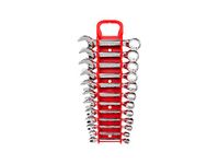 TEKTON WRN01170 Stubby Combination Wrench Set with Store and Go Keeper, Metric, 8 mm - 19 mm, 12-Piece