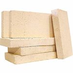 Coals 4 You 10 Vermiculite Villager Stove Fire Bricks 10 Bricks measuring 4.5" x 9" x 25mm Multi Fuel Woodburner Logburner, Beige