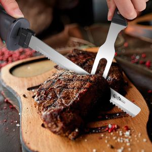 HAUSHOF Cordless Electric Carving Knife – Rechargeable Kitchen Slicer