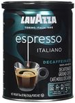 Lavazza Espresso Decaffeinato Ground Coffee Blend, Decaffeinated Medium Roast, 227g Coffee Can, Authentic Italian, Blended And Roasted in Italy, Non GMO, A Full Bodied with Sweet & Fruity Flavour