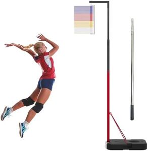 WUGCHDA 4.9-12.6 FT Jump Measurement Tester, Floor Mounted Vertical Jump Measuring Device, Vertical Jumping Measurement Tool for Volleyball Slam Dunk Jump Training Aid (Black Base)