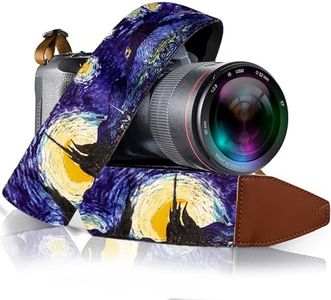 Van Gogh Starry Night Camera Strap Universal DSLR Camera Strap, Neck & Shoulder Camera Belt for Digital Camera - Artistic & Cool Design - Best Gift for Photographers