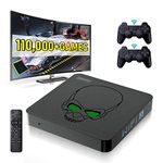 MOLVUS Super Console x King Retro Game Console Plug-Play Video Game Console for TV Built-in 110,000+ Games 256G SD Card