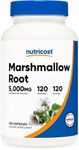 Nutricost Marshmallow Root 5000mg Equivalent, 120 Vegetarian Capsules - Gluten Free & Non-GMO - from 500mg of 10:1 Extract