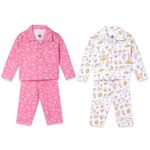 The Mom Store Baby Pajama Set 100% Cotton Nightwear Soft Comfortable Sleepwear for Newborn and for Kids for Boys and Girls Combo of 2 (6-7 Years)