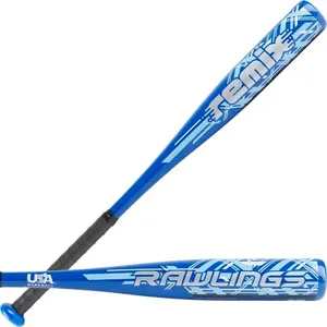 Rawlings Remix T-Ball Bat | USA Baseball | -12 | 1 Pc. Aluminum | 2 1/4 Barrel | Blue | 26 inch