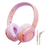 Ulacici Pink Kids Headphones for Sc