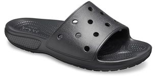 Crocs Classic Slide, Unisex-Adults Sandal Sliders, Comfortable on Beach, in Black, Size M6W7 UK