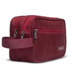 Enside Premium Toiletry Bag for Men | Shaving Kit Bag | Cosmetic Bag for Men and Women (Maroon)