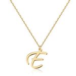 Elegant 18K Gold Script Initial Necklace - Personalized Letter Jewelry for Women, Handcrafted Stainless Steel Pendant, Gift for Anniversary, Birthday, Christmas, Graduation, Valentine, Mother's Day