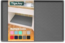 TigeJoy Waterproof Mat for Under Sink 22" x 19" - Various Sizes Fit for Bathroom and Kitchen Cabinets - Easy to Clean, Durable Under Shelf Liner, Non-Slip Surface, Eco-Friendly Material Drip Tray