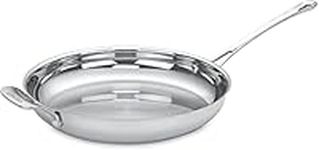 CUISINART 422-30H Contour Stainless 12-Inch Open Skillet with Helper Handle