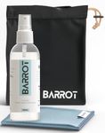 BARROT Screen Cleaning Kit | Designed for Apple Devices - iPhones, iMacs, iPads, Macbooks | Made with 70% IPA | Includes 100ml Screen Cleaner, Plush Microfiber & Carry-Along Pouch