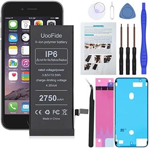 Upgraded Battery for iPhone 6 (4.7"), High Capacity Replacement iPhone 6 Battery A1549 A1586 A1589 with Professional Repair Tools Kit