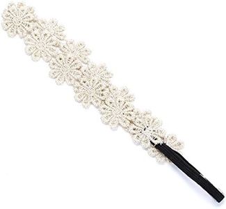 Peppercorn Kids Girls Floral Lace Headband- Antique Gold - Age 3-12 Y