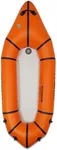 WONITAGO Packraft PVC Inflatable Travel Kayak Packrafts with Drop Stitch Floor for Flat Water Rafting/Bicycle Drifting/Litewater Dinghy, 1 Person, 7.7Ft, Orange
