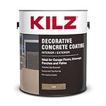 KILZ Decorative Concrete Coating, Interior/Exterior, Slip Resistant, Tan, 1 Gallon