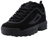 Fila Women's Disruptor II Sneakers, Black/Black/Black, 10