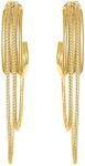 Zic Pearl Earrings for Women, Gold Plated, Round, 40mm