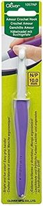Clover 1057/NP Amour Crochet Hook, Size N/P/10.0mm