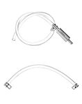 QWORK® Brake Bleeding Kit, Universal Hydraulic Brake Bleeder Clutch Bleeding Hose One Way Valve Tube Bleeding Tool Kit for Car Motorbike Motorcycle
