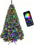 7ft Pre Lit Smart Christmas Tree wi