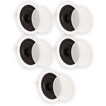 Theater Solutions TS65C in Ceiling 6.5" Speakers Surround Sound Home Theater 5 Speaker Set