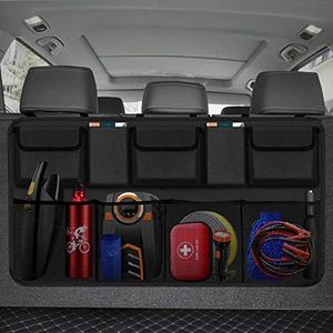 Car Trunk Organizer, Backseat Hanging Organizer with 9 Large Storage Bag Super Capacity -Trunk Organizer for SUV,Truck,Van -Your Space Saving Expert (9 Pocket)