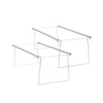 Smead Hanging Steel Letter Size File Folder Drawer Frames, 2 Count (64872)