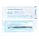 200 PCS Self Seal Sterilization Pouch 3.5 10", Annhua Dental Sterilization Bags for Dental Tools, Nail Toolkits