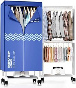 Clothes Dryer, Portable Drying Machine with Timer, 60inch Laundry Drying Wardrobe with Large Capacity, Electric Dryer/Rack for Home | Appartments (Blue SF1)