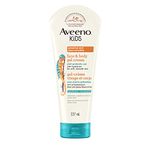 Aveeno Kids Face & Body Gel Cream, Prebiotic Oat Moisturizer, Hypoallergenic Lotion, Sensitive Skin Body Cream, 227 mL