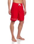 Speedo Men's Guard 21 Inch Board Shorts, Red, 28