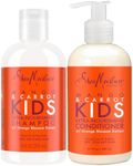 SheaMoisture Kids Mango & Carrot Shampoo and Conditioner Set w/Orange Blossom Extract, Strengthening Hair Products for Kids