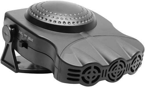 200W Portable Electric Car Heater 12V DC Auto Heating Fan Defogger Defroster Demister,Plug in Cigarette Lighter Defroster (12V-Black)