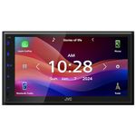 JVC KW-M595BT Digital Car Stereo (50W x 6 Channel), Compatible with Apple CarPlay and Android Auto, Bluetooth Enabled Main Unit with 6.8" LCD Display, Touchscreen