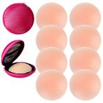 Dimore Reusable Adhesive Breast Lift 4 Pairs Nipple Covers Pasties for Women