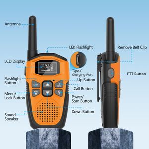 NXGKET Long Range Walkie Talkies, 2-Pack – Two-Way Radios