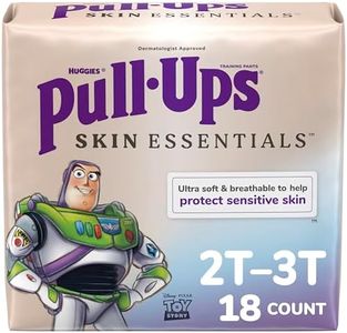 Pull-Ups Boys' Skin Essentials Potty Training Pants, Training Underwear, 2T-3T (16-34 lbs), 18 Ct