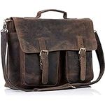 KomalC 16 Inch Leather briefcase La