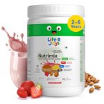 Little Joys Nutrimix Nutrition Powder 350g | 2-6 Years | No Refined Sugar | Supports Healthy Growth & Boosts Immunity | With Ragi, Bajra, Almonds & Oats | Strawberry Flavour