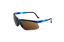 Uvex S3241 Genesis Safety Eyewear, Vapor Blue Frame, Espresso Ultra-Dura Hardcoat Lens