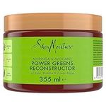 SheaMoisture Moringa & Avocado Power Greens Hair Mask Sulphate and Silicone Free Reconstructor, for weak, dull, coily, curly hair 355 ml