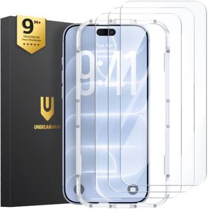 UNBREAKcable 3-Pack Screen Protector for iPhone 18 Pro Tempered Glass