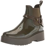 Zodiac Women's Carter Rain Boots, Olive Green Rubber, 8 UK