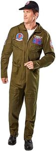 Rubie's Adult Deluxe Top Gun Costume, As Shown, Small