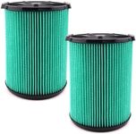 2 Pack VF6000 Filter for Ridgid 5-2